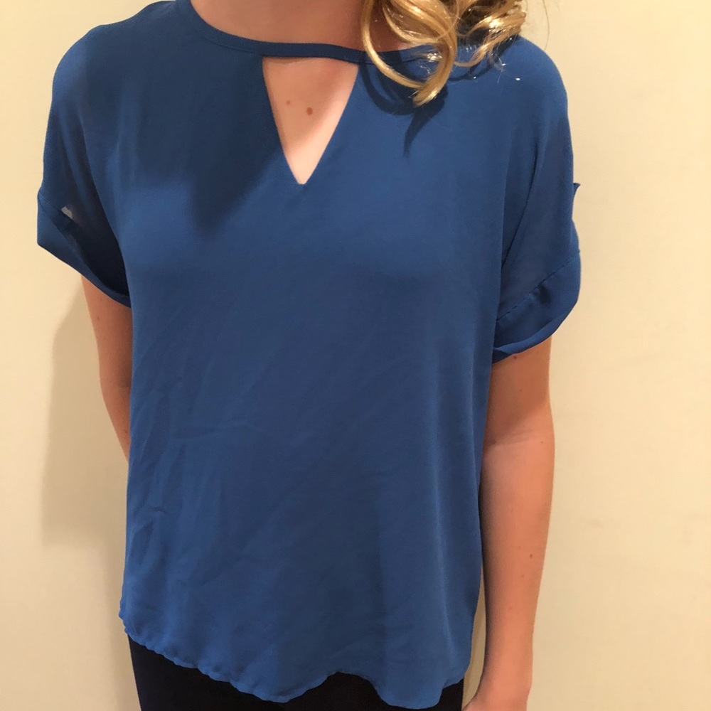 Naked Zebra Blue Top
